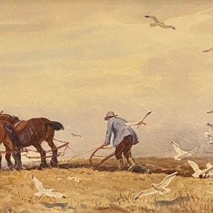 'Ploughing A Straight Furrow' By Ge...