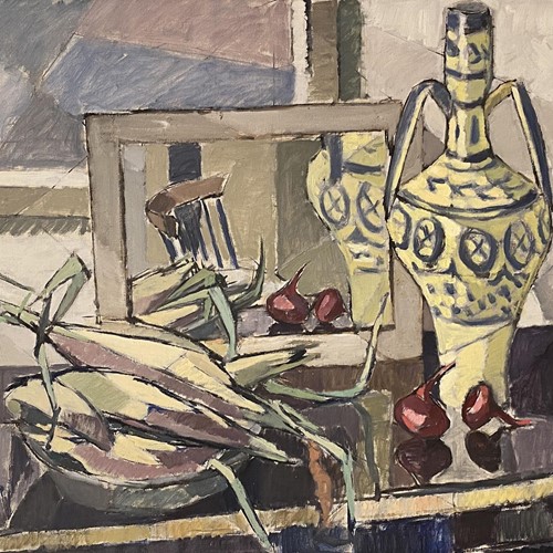 20Th C Swedish School ‘Still Life With Corn Ears'