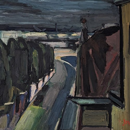 Gunnar Jonn (1904-1963) ‘City View In Winter’