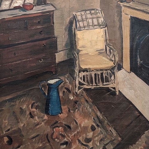 John Riddle (British, FL 1904-34) 'Room Interior'