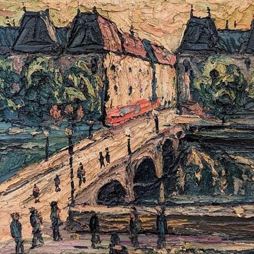 20Th Century Swedish School 'A Bridge Over The Seine'