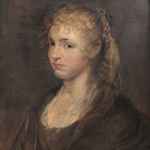 19Th/20Th Century Portrait Of A Lady After Rubens