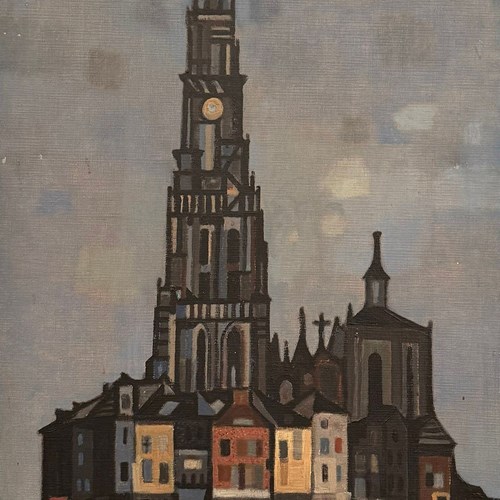 Jurgen Von Konow (1915-1959) 'Church In Paris, 1950S'