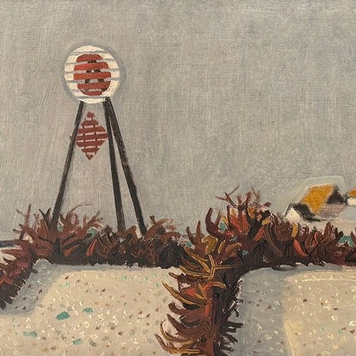 Jurgen Von Konow (1915-1959) 'Beach Sign In The Dunes'