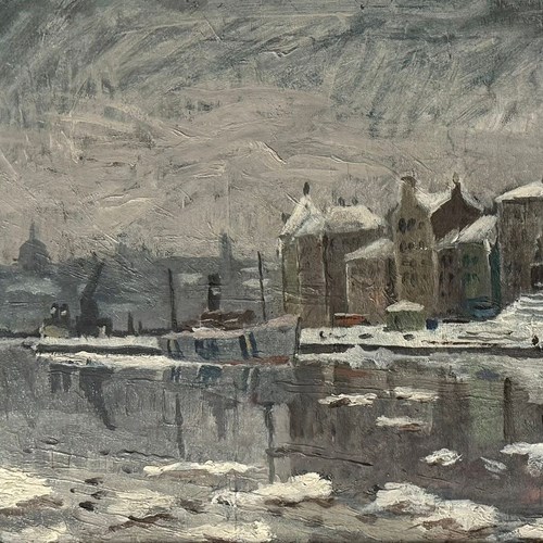 Jurgen Von Konow (1915-1959) 'Winter Harbour, 1941'