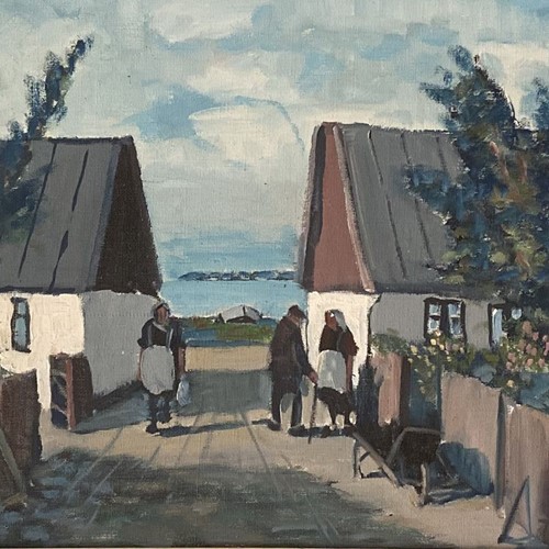 20Th C. Swedish School 'What’S The News Today'