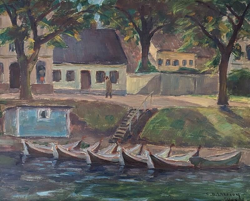 20Th Century Swedish School ‘Moored Boats’-panter-hall-decorative-2-2-main-638247789079578377.jpeg