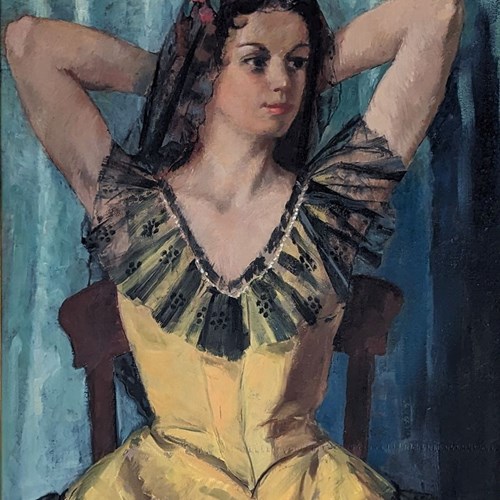 20Th Century Swedish School ‘The Yellow Dress’