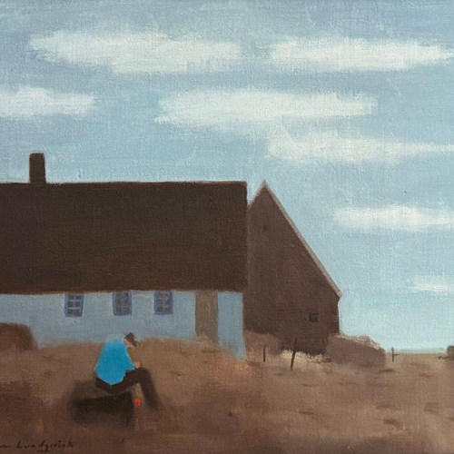 Fabian Lundqvist (1913-1989) 'Waiting For The Tide'