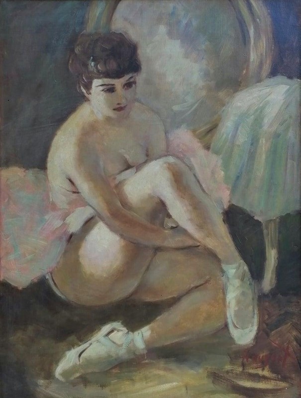 20th C Modern Swedish Artist ‘Seated Ballerina'-panter-hall-decorative-2-main-637485618076287289.jpeg