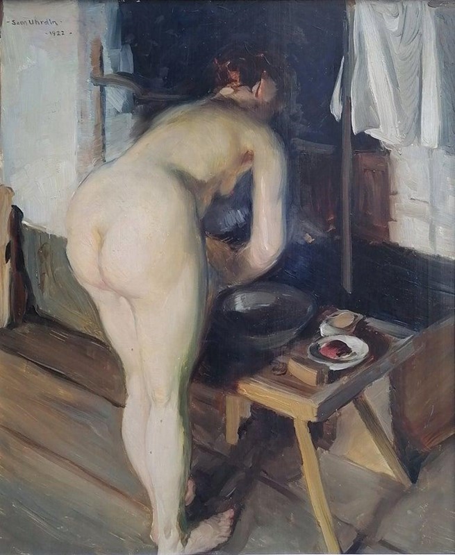 20th Century Swedish ‘Nude in the Studio, 1922’-panter-hall-decorative-2-main-637496913229044208.jpeg