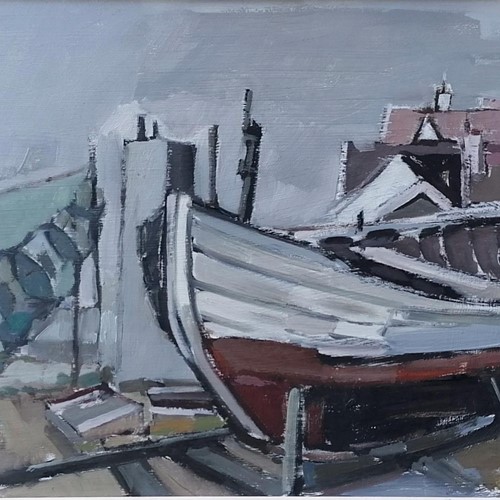 Mid-Century Modern Swedish Artist ‘Dry Dock’
