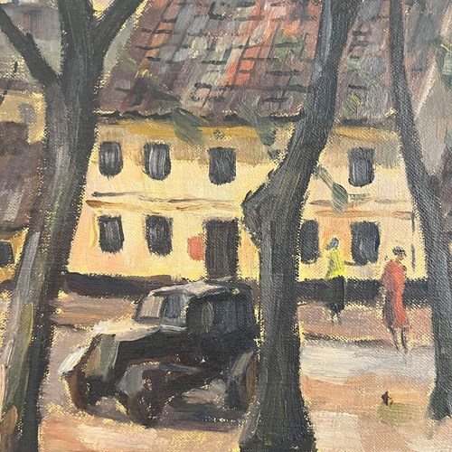 Carl Oscar Larsson (1887-1962) ‘A Continental Town Square’