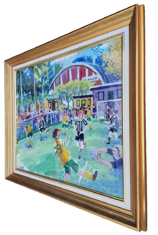 20thC Swedish Painting ‘Football Match’-panter-hall-decorative-3-main-637484582628439718.jpg