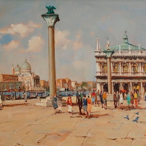 20Th Century Continental School 'St Mark's Square'
