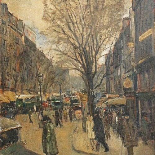 Hal Woolf (1902-1962) 'Street Scene, Paris'