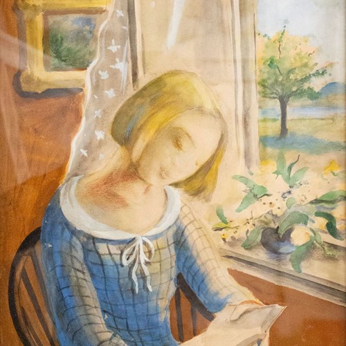 20Th Century Swedish School 'A Favourite Book'