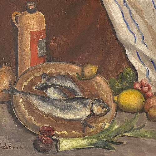 20Th Century Swedish School ‘Kitchen Still Life’