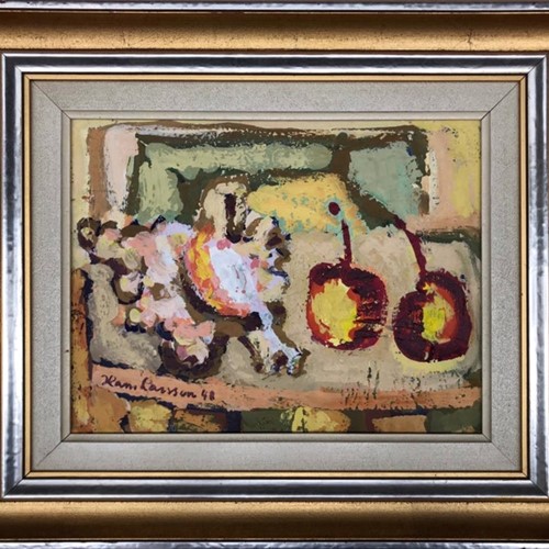 20Th C Swedish School ‘Still Life With Apples’