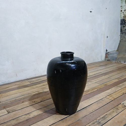 19Th Century Chinese Ceramic Rice Wine Jar - Shanxi