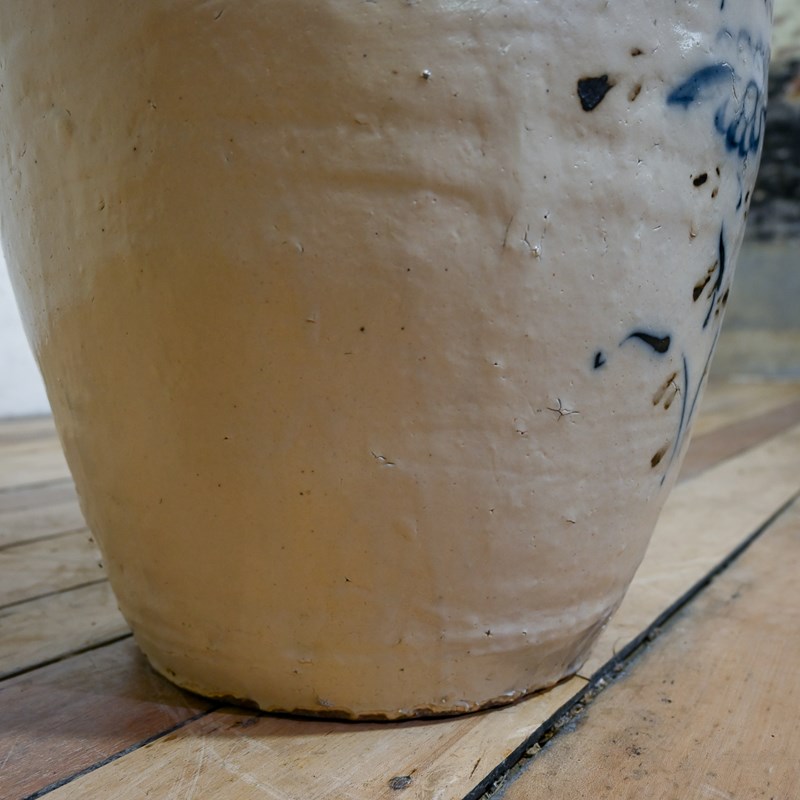 A Large 19Th Century Blue And White Ovoid Ceramic Jar - Cizhou Wear-pappilon-dsc-1203-main-638082893044762114.jpg