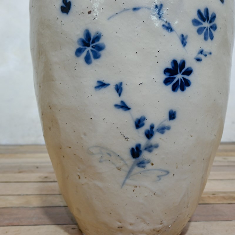 A Large Blue & White 19Th Century Ovoid Cizhou Wear Storage Jar - Planter -pappilon-dsc-1240-main-638082853327205561.jpg