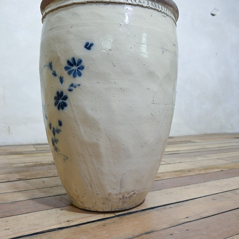 A Large Blue & White 19Th Century Ovoid Cizhou Wear Storage Jar - Planter -pappilon-dsc-1254-main-638082853357673698.jpg
