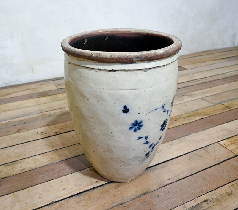 A Large Blue & White 19Th Century Ovoid Cizhou Wear Storage Jar - Planter -pappilon-dsc-1265-main-638082853394087481.jpg