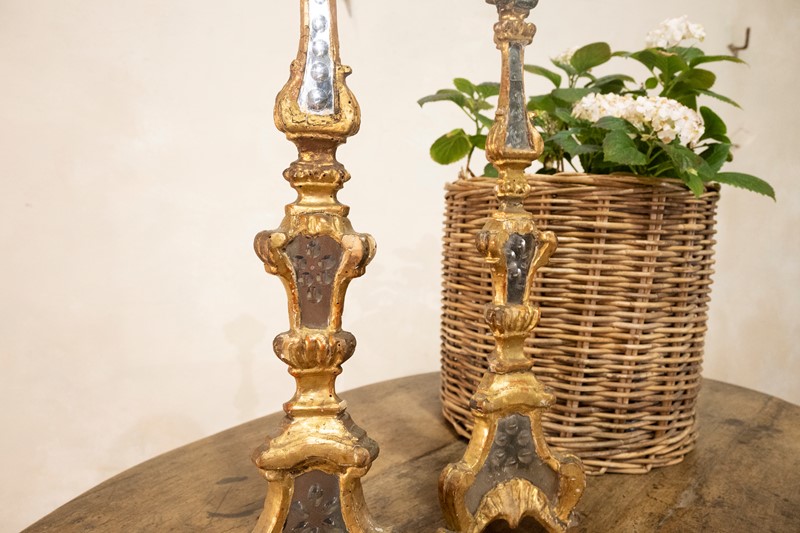 Pair - 18th Century Gilded & Mirrored Candlesticks-pappilon-dsc-1631-main-637772647068288472.jpg