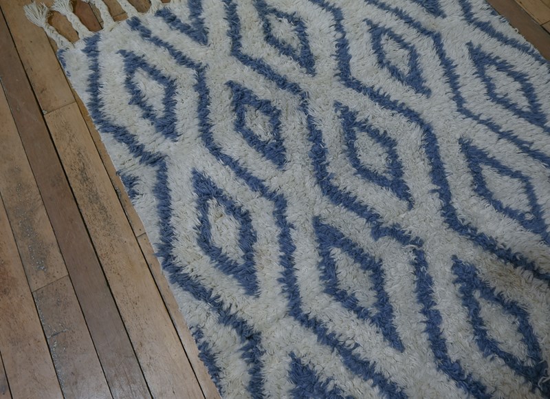 A Large Decorative Mid 20Th Century Moroccan Berber Rug - Carpet -pappilon-dsc-4526-main-638066228853956826.jpg