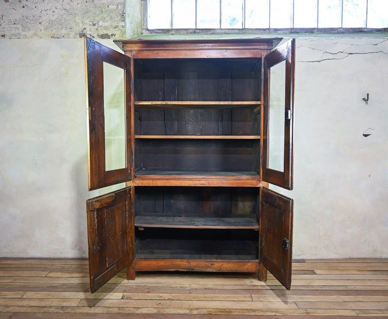 A Charming Mid 19Th Century French Cherrywood Glazed Cabinet Bookcase-pappilon-dsc-5161-main-638151824298390973.jpg