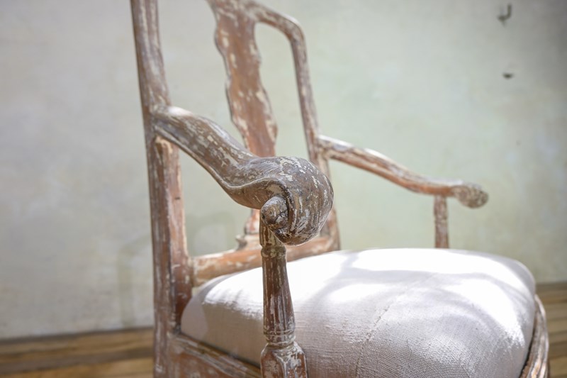 An 18Th Century Swedish Gustavian Painted Open Armchair-pappilon-dsc-8851-main-638229567672295447.jpg