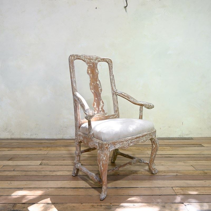 An 18Th Century Swedish Gustavian Painted Open Armchair-pappilon-dsc-8905-main-638229564767306100.jpg