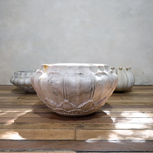 A Very Large Late 20th Century Marble Planter  