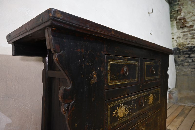 A Late 19Th Century Black Lacquer Chinese Butterfly Cabinet - Shanxi Sideboard -pappilon-dsc-9325-main-638082804527472301.jpg