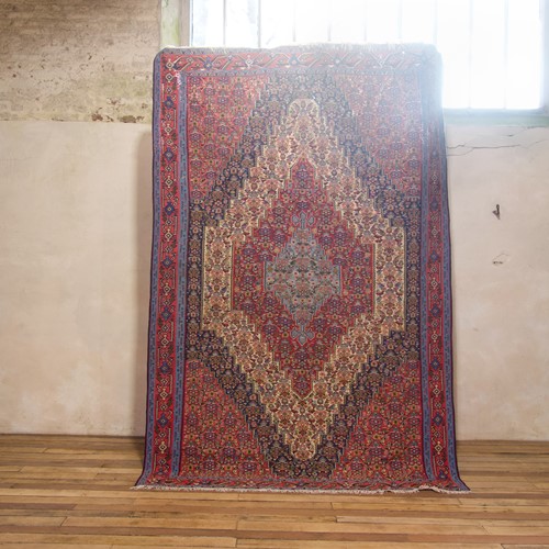 Large Mid 20Th Century Persian Senneh Flat Weave Kilim Rug