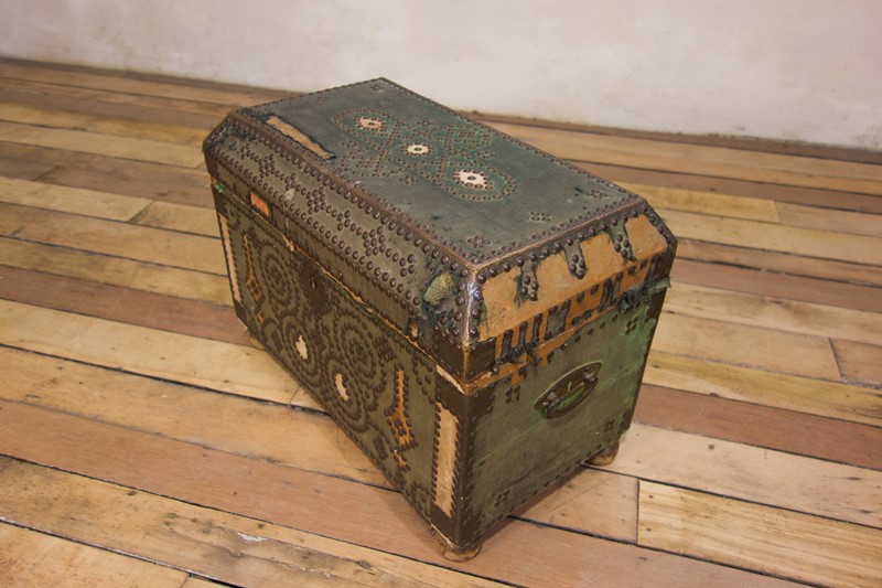 A Small 19th Century French Studded Chest - Trunk-pappilon-fullsizeoutput-5040-main-637541248849597313.jpg