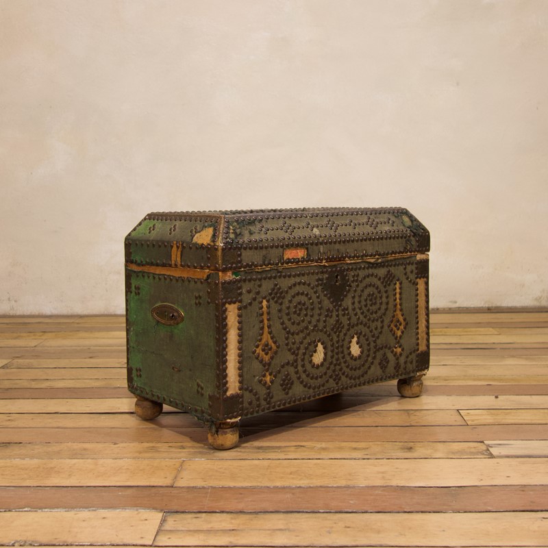 Small 19Th Century French Studded Chest - Trunk-pappilon-fullsizeoutput-507a-main-637541248824909913.jpg