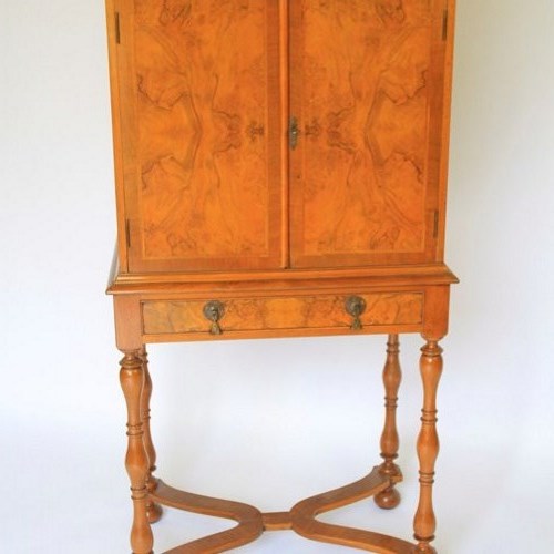 Walnut William & Mary  Style 2 Door Tallboy Circa 1930S