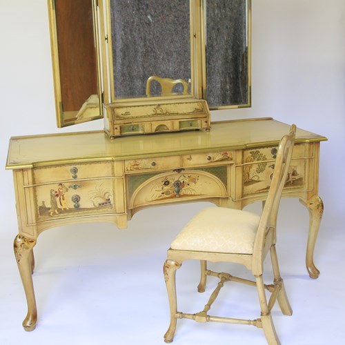 Fine Chinoiserie Decorated Dressing Table Circa 1900