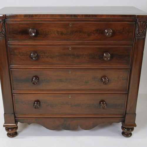 WILLIAM 1V Period  Mahogany 4 Drawer Chest 
