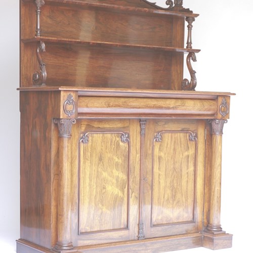 Fine William 1V Period Rosewood Chiffonier