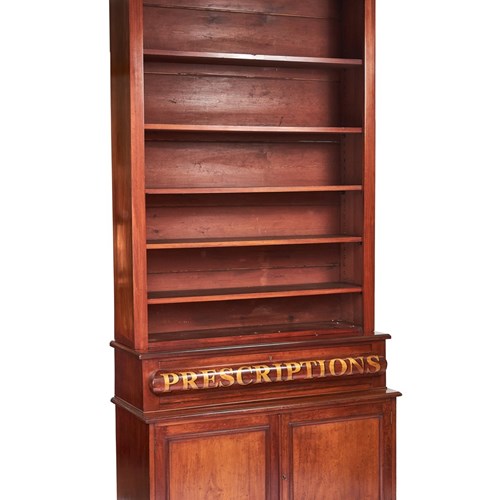Victorian Tall Mahogany Chemist Shop Fitting