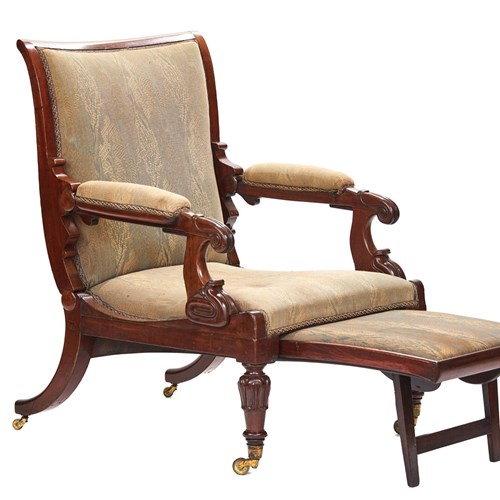 Daws Patent Improved Recumbent Chair Circa 1830