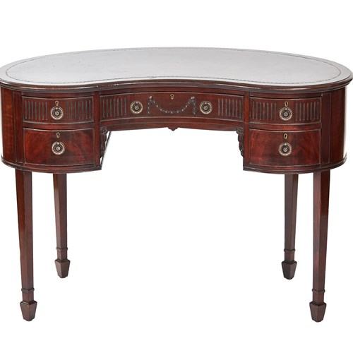 Edwardian Mahogany Writing Table In The Hepplewhite Manner