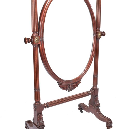 American Philadelphia Empire Cheval Mirror C1825
