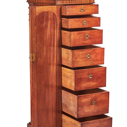 WIV Period  7 Drawer Fitted Tall Pedestal Cupboard