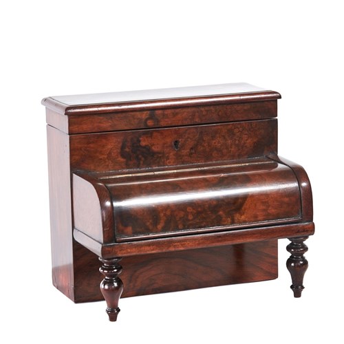 Victorian Walnut Desk Stand In The Form Of Piano