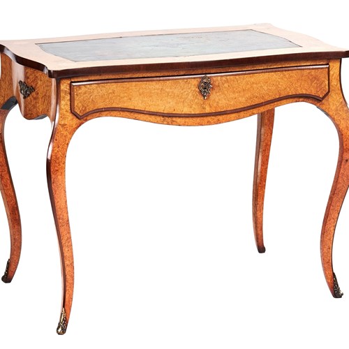 Fine C19th French Thuya Wood & Marquetry  Bureau Plat