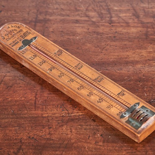 Wooden  Advertising Thermometer Tailors & Outfitters